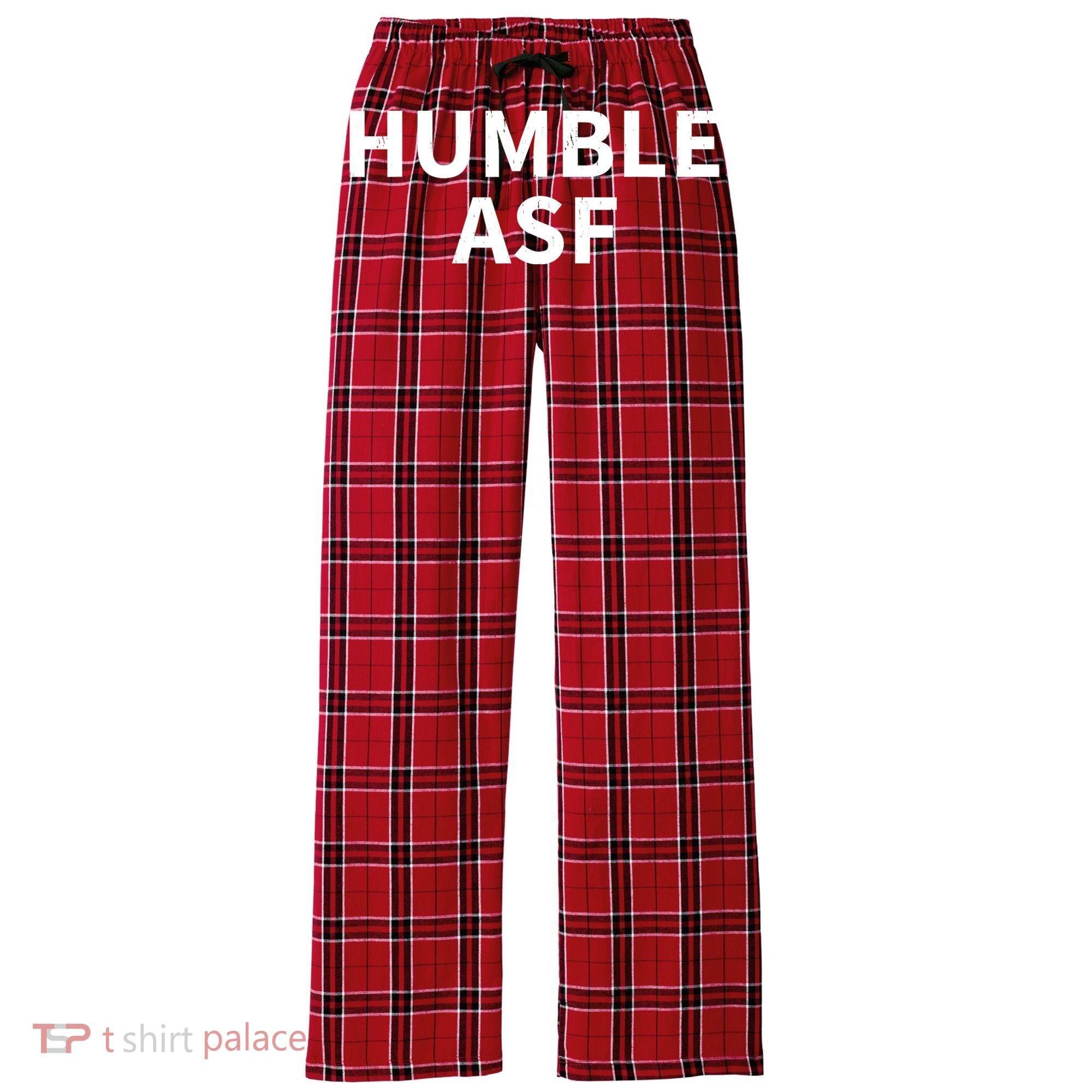 Humble Asf Women's Flannel Plaid Pajama Pants