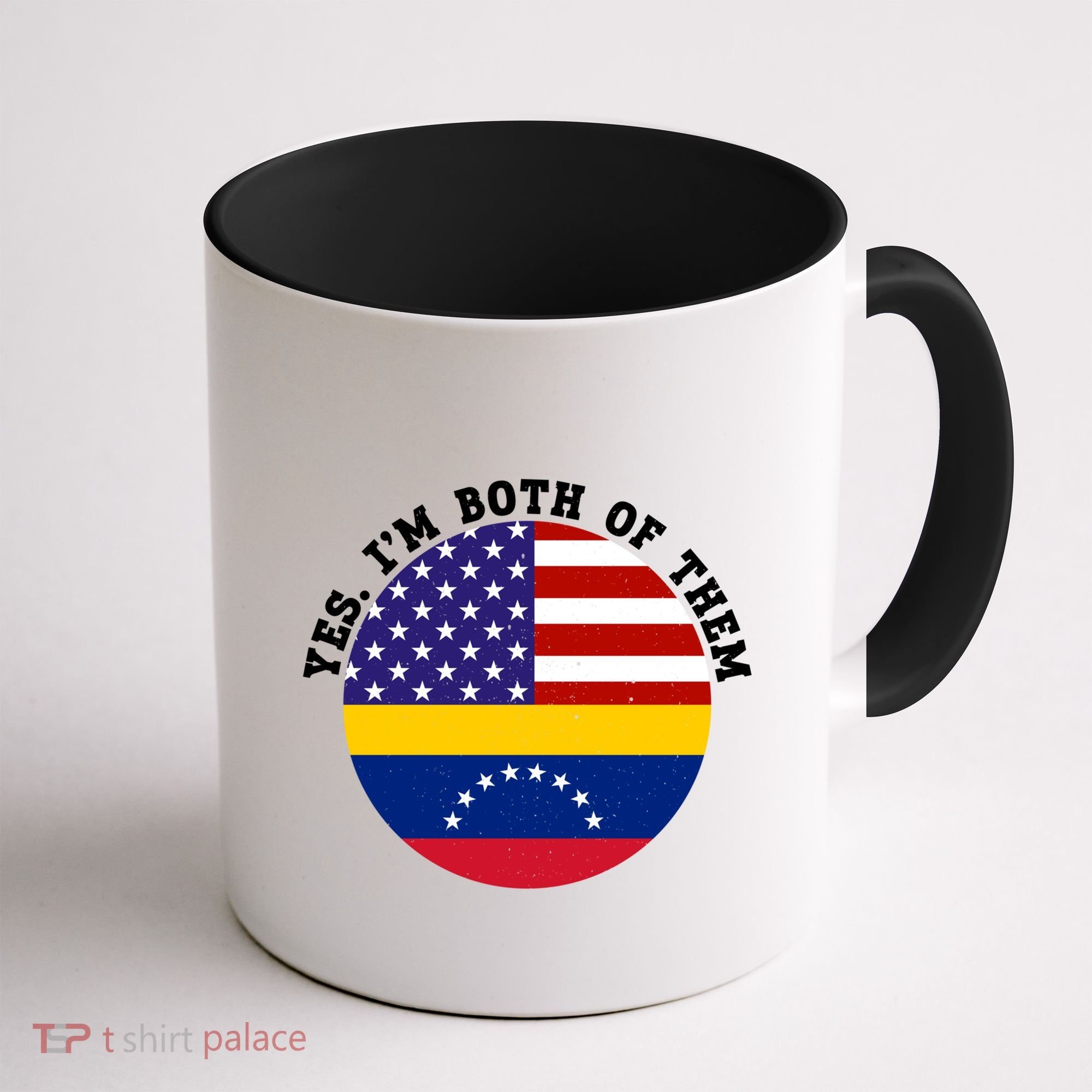 Half American Half Venezuela Usa Flag Cool Gift Coffee Mug