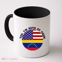 Half American Half Venezuela Usa Flag Cool Gift Coffee Mug thumb 0
