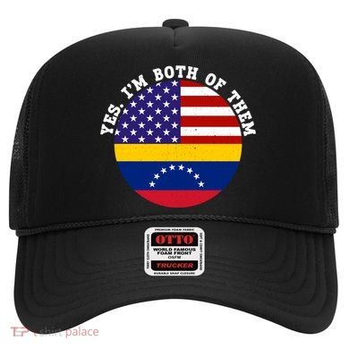 Half American Half Venezuela Usa Flag Cool Gift Hat