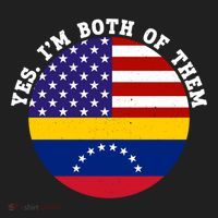Half American Half Venezuela Usa Flag Cool Gift Hat thumb 2