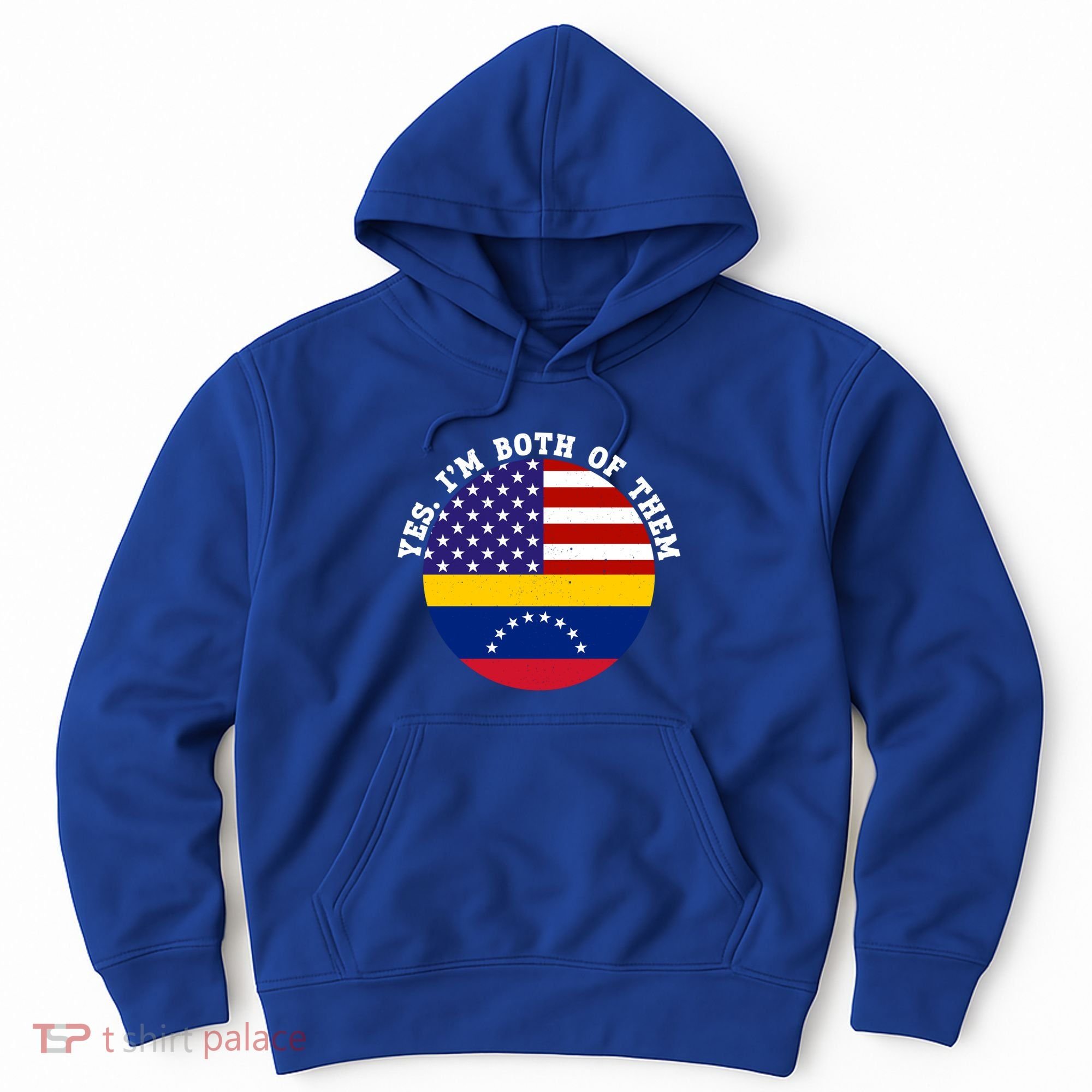Half American Half Venezuela Usa Flag Cool Gift Hoodie