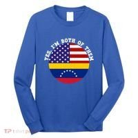 Half American Half Venezuela Usa Flag Cool Gift Long Sleeve Shirt thumb 0