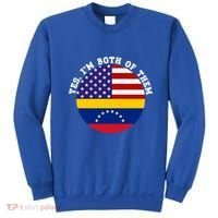 Half American Half Venezuela Usa Flag Cool Gift Sweatshirt thumb 0