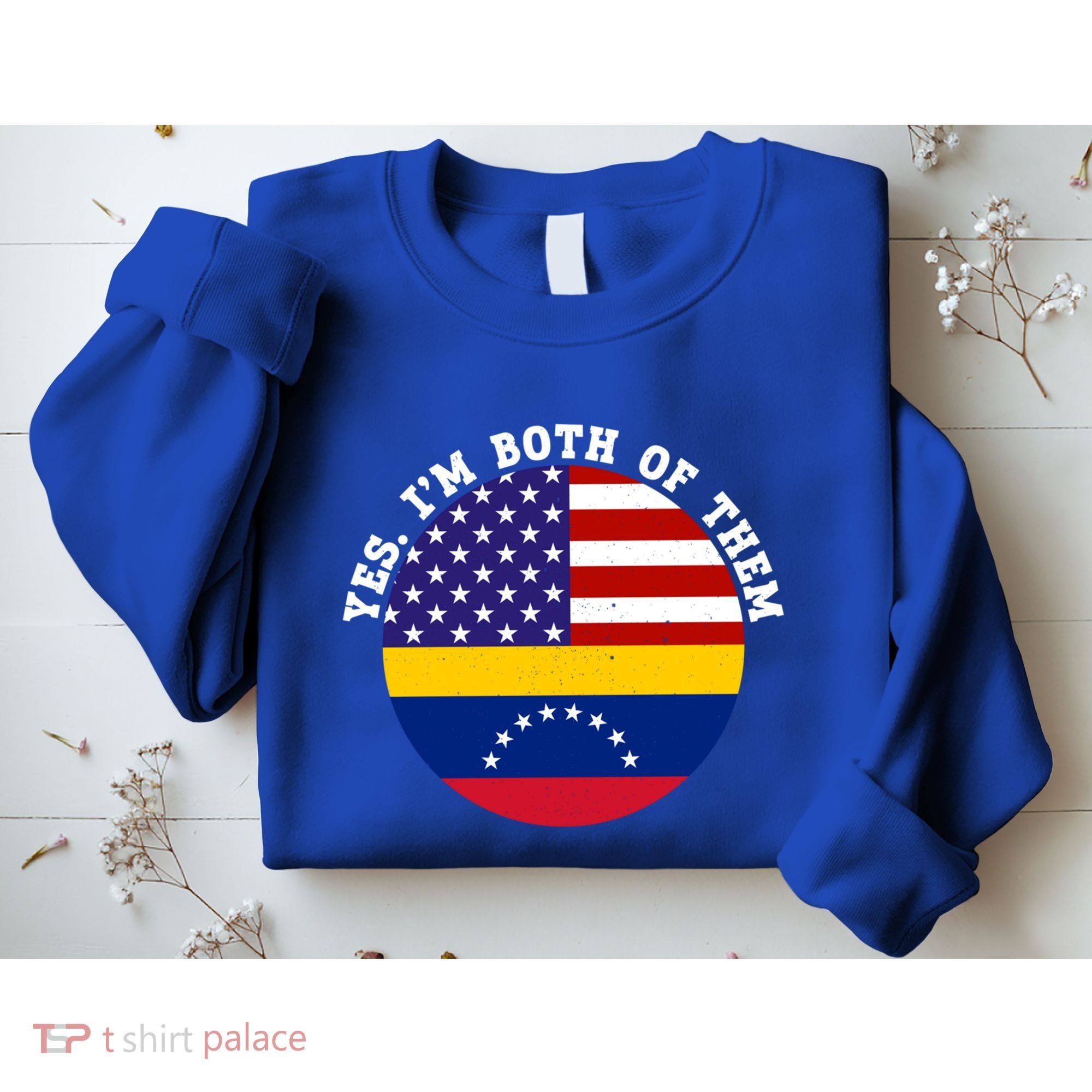 Half American Half Venezuela Usa Flag Cool Gift Sweatshirt