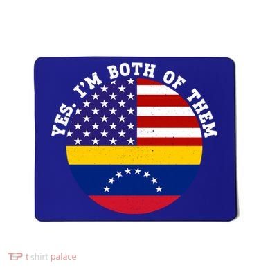 Half American Half Venezuela Usa Flag Cool Gift Mousepad
