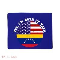 Half American Half Venezuela Usa Flag Cool Gift Mousepad thumb 0