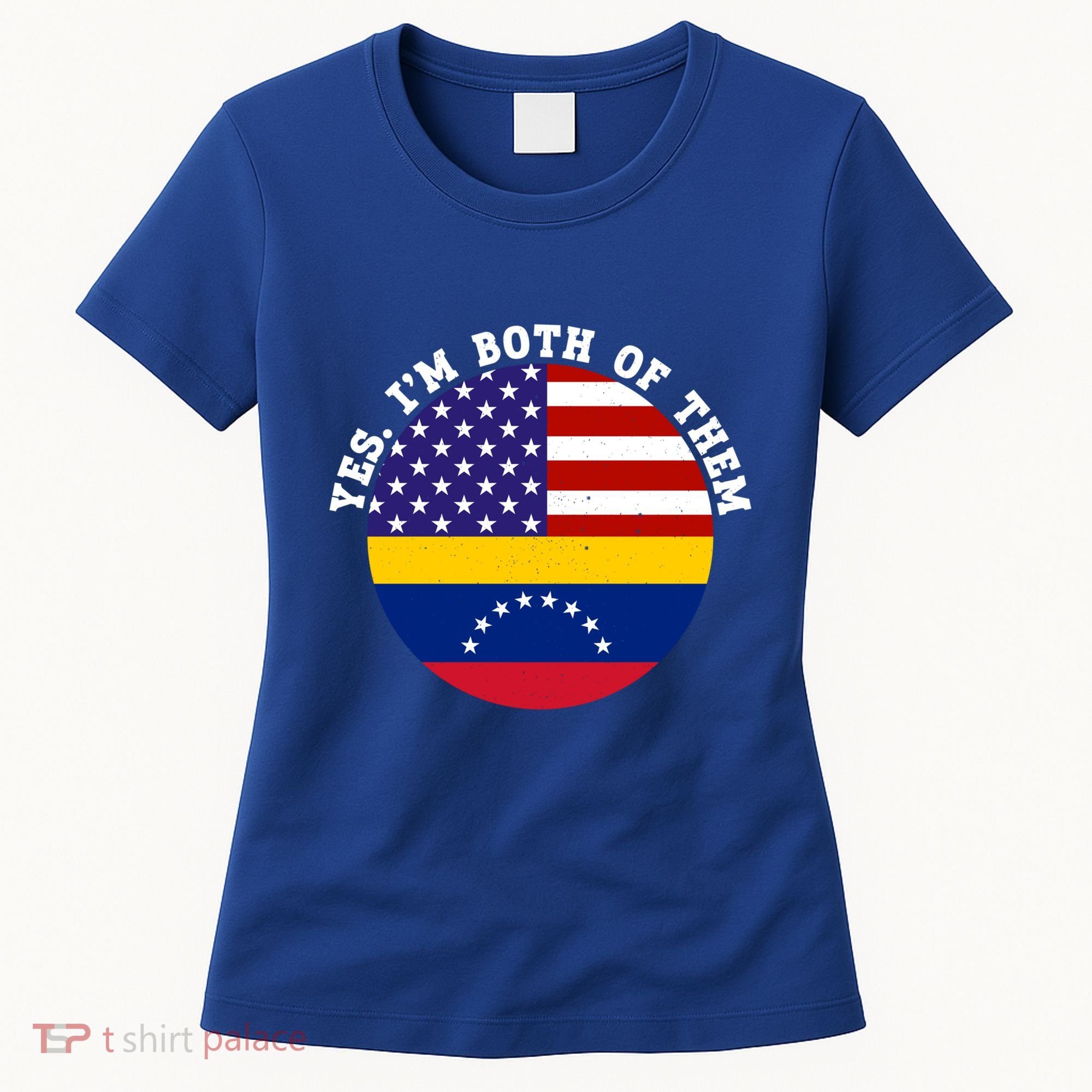 Half American Half Venezuela Usa Flag Cool Gift Women's T-Shirt