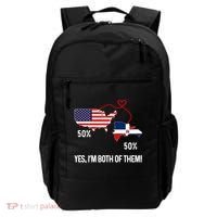 Half American Half Dominican Flag Combined Rd Usa Pride Meaningful Gift Backpack thumb 0