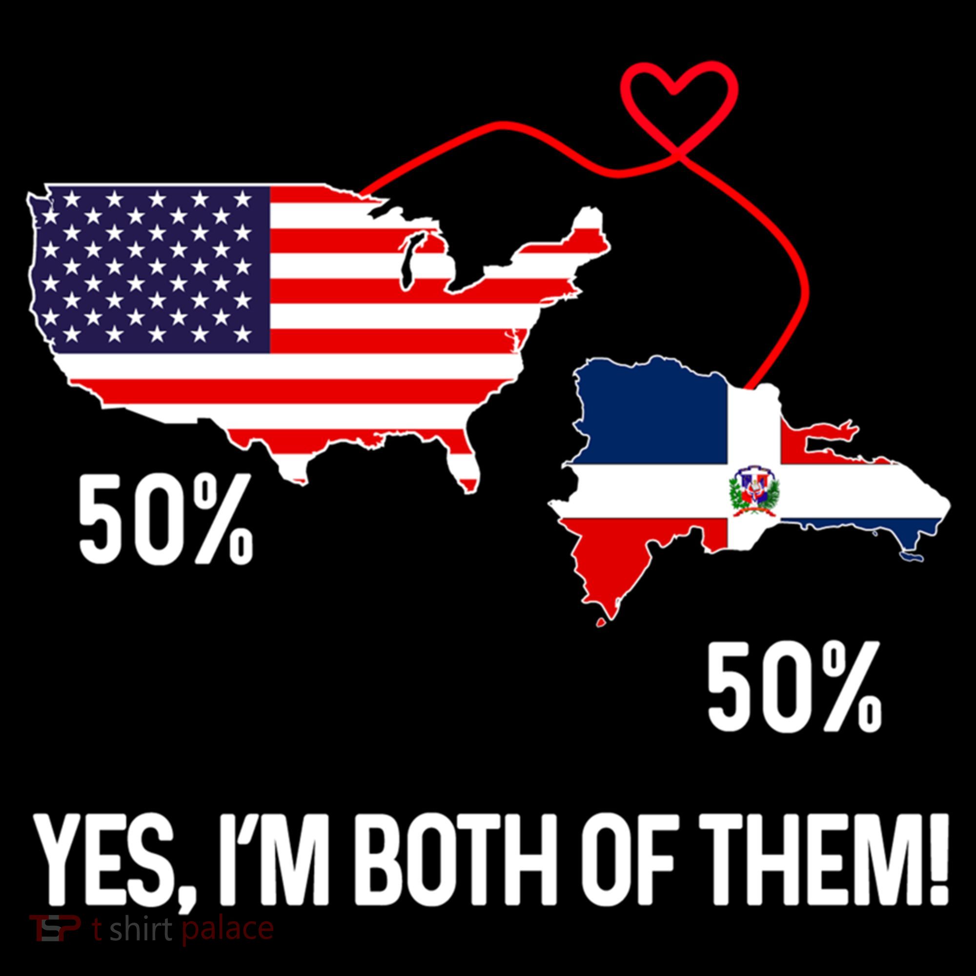 Half American Half Dominican Flag Combined Rd Usa Pride Meaningful Gift Coffee Mug