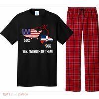 Half American Half Dominican Flag Combined Rd Usa Pride Meaningful Gift Pajama Set thumb 0