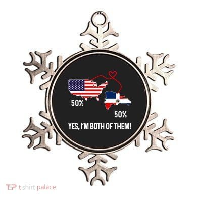Half American Half Dominican Flag Combined Rd Usa Pride Meaningful Gift Ornament