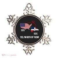 Half American Half Dominican Flag Combined Rd Usa Pride Meaningful Gift Ornament thumb 0