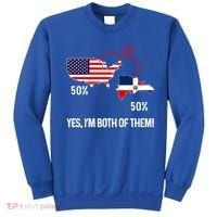 Half American Half Dominican Flag Combined Rd Usa Pride Meaningful Gift Sweatshirt thumb 0