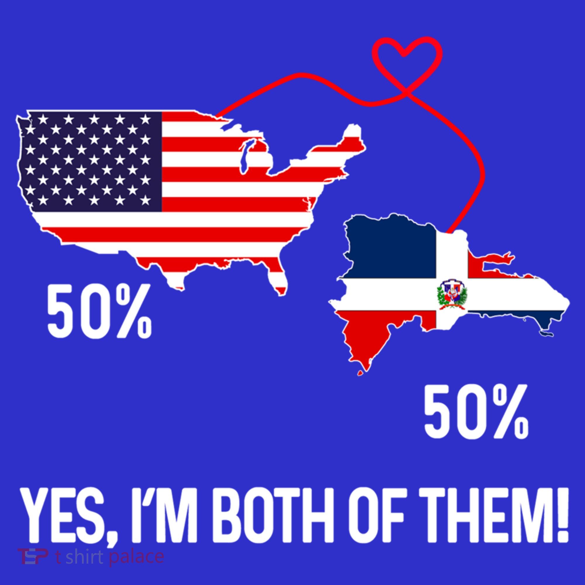 Half American Half Dominican Flag Combined Rd Usa Pride Meaningful Gift Coaster