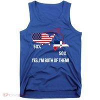 Half American Half Dominican Flag Combined Rd Usa Pride Meaningful Gift Tank Top thumb 0
