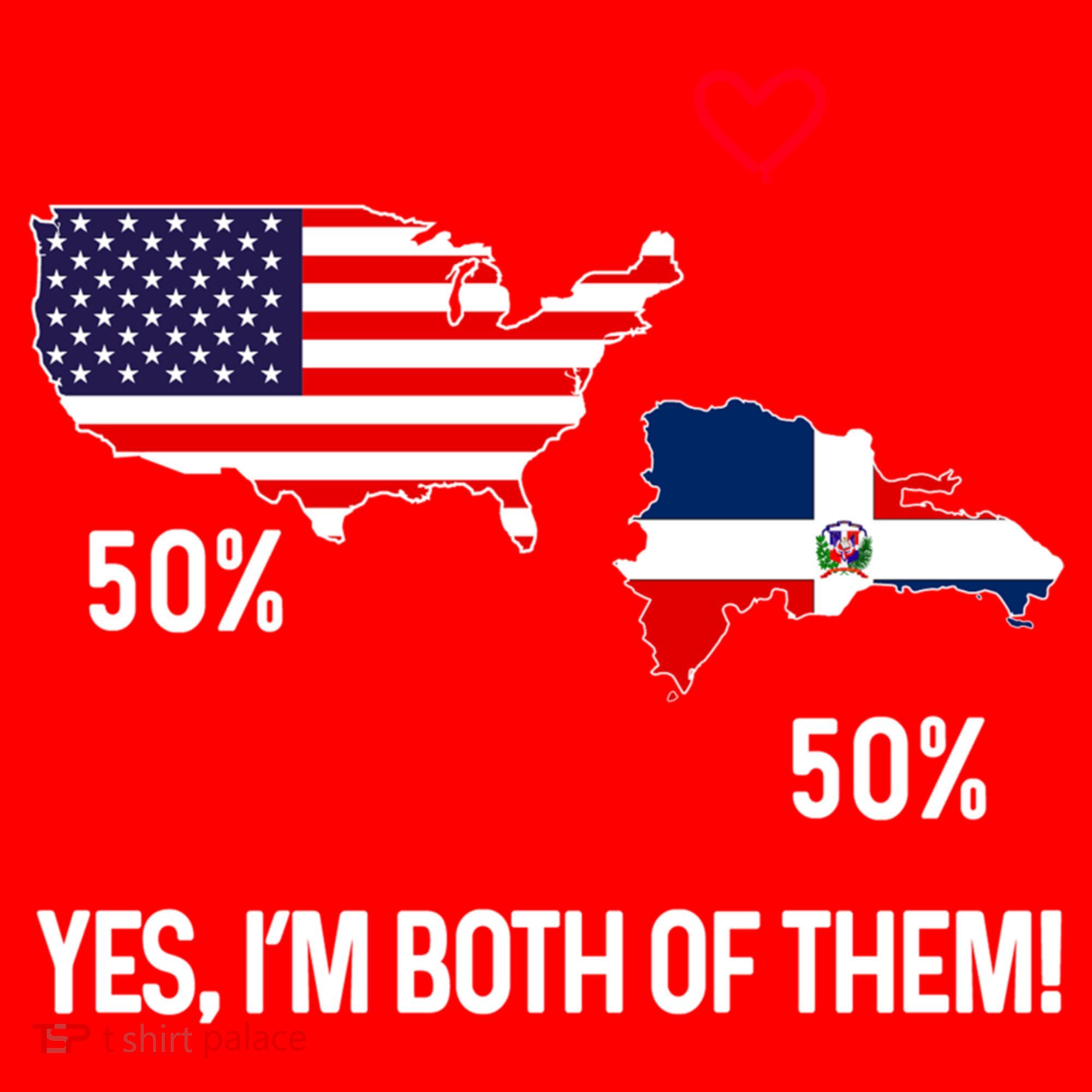 Half American Half Dominican Flag Combined Rd Usa Pride Meaningful Gift Santa Hat