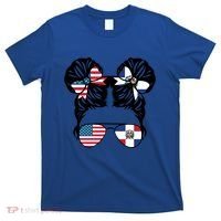 Half American Half Dominican Usa Dominica Flag Patriot Gift T-Shirt thumb 0