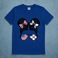 Half American Half Dominican Usa Dominica Flag Patriot Gift T-Shirt thumb 5