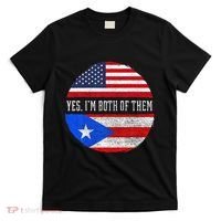 Half American Half Puerto Rican USA Flag Puerto Rico DNA T-Shirt thumb 0
