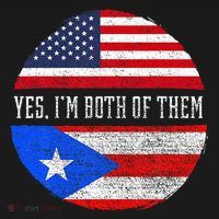Half American Half Puerto Rican USA Flag Puerto Rico DNA Women's Hoodie thumb 2