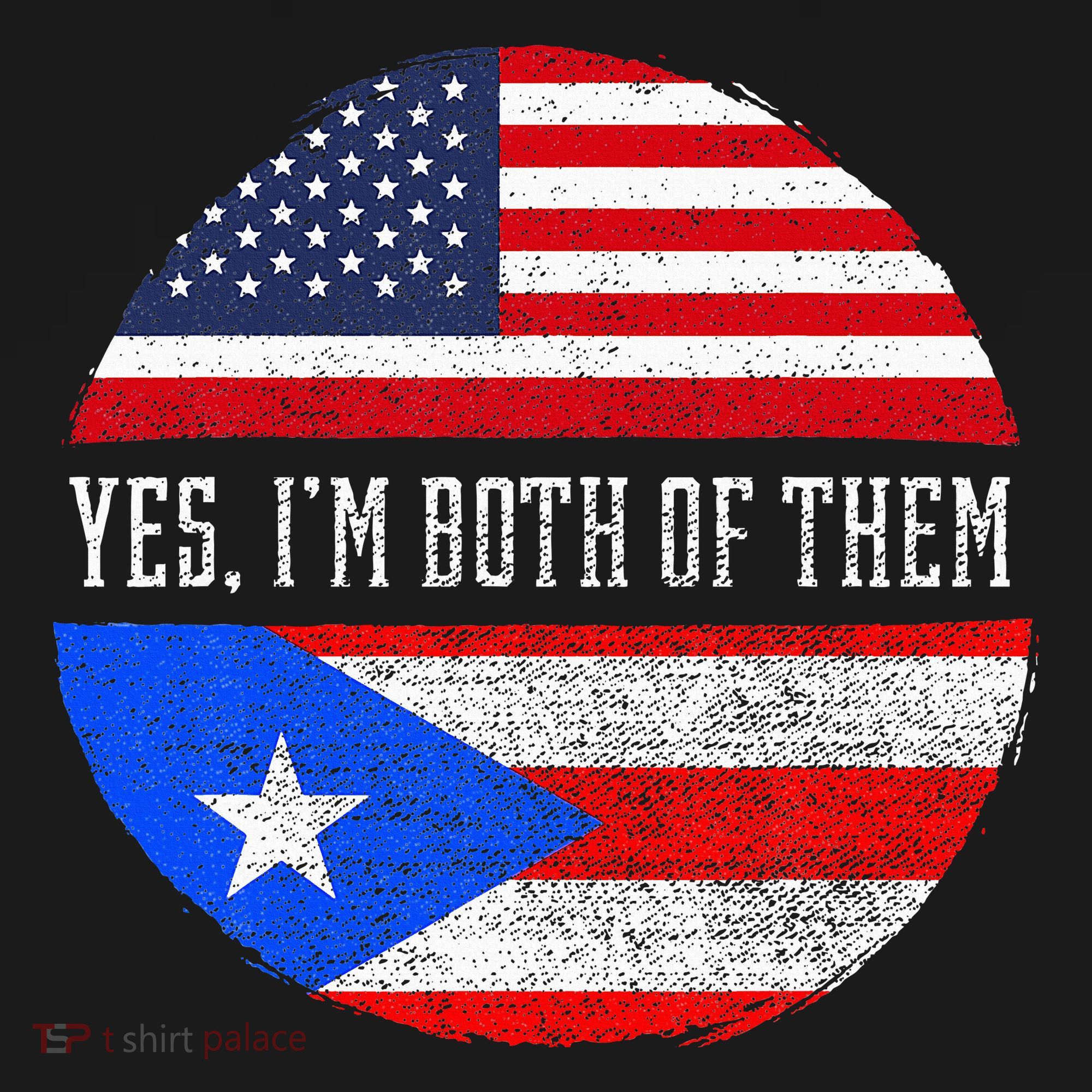 Half American Half Puerto Rican USA Flag Puerto Rico DNA Women's Hoodie