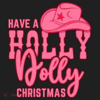 Have A Holly Dolly Christmas Women's Sweatshirt thumb 2