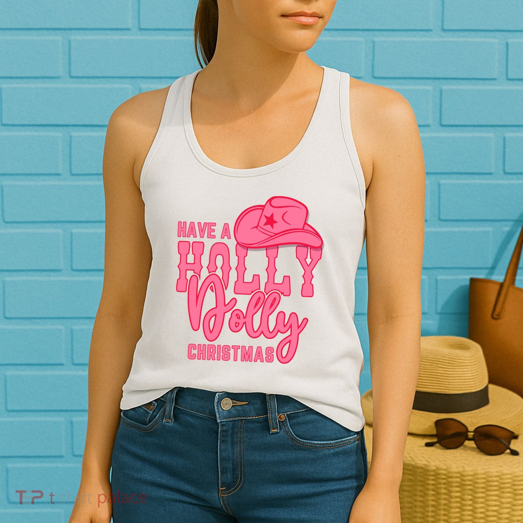 Have A Holly Dolly Christmas Women's Tank Top