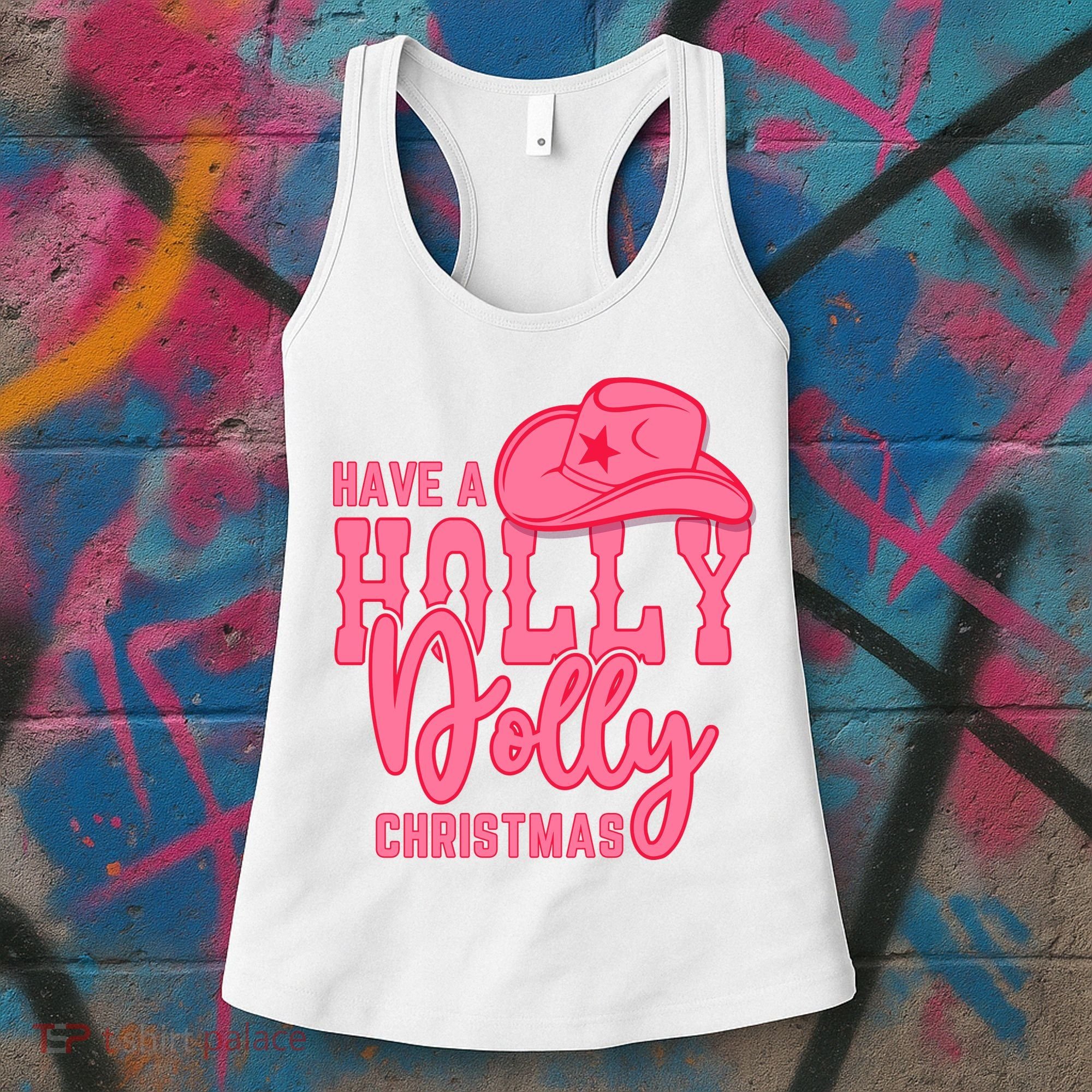Have A Holly Dolly Christmas Women's Tank Top