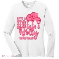 Have A Holly Dolly Christmas Women's Long Sleeve Shirt thumb 0