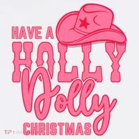 Have A Holly Dolly Christmas Women's Long Sleeve Shirt thumb 2
