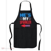 His And Hers 4th Of Julys Couples He's My Sparkler Apron thumb 0