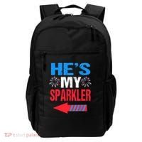 His And Hers 4th Of Julys Couples He's My Sparkler Backpack thumb 0