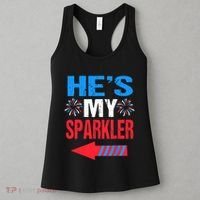 His And Hers 4th Of Julys Couples He's My Sparkler Women's Tank Top thumb 3