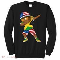 Half American Half Jamaican Jamaica Flag Patriotic Sweatshirt thumb 0