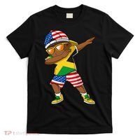 Half American Half Jamaican Jamaica Flag Patriotic T-Shirt thumb 0