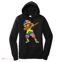Half American Half Jamaican Jamaica Flag Patriotic Women's Hoodie thumb 0