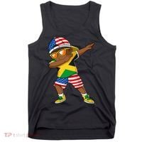 Half American Half Jamaican Jamaica Flag Patriotic Tank Top thumb 0