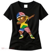 Half American Half Jamaican Jamaica Flag Patriotic Women's T-Shirt thumb 0