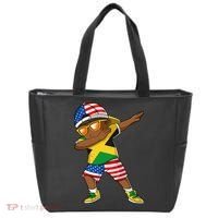 Half American Half Jamaican Jamaica Flag Patriotic Tote Bag thumb 0