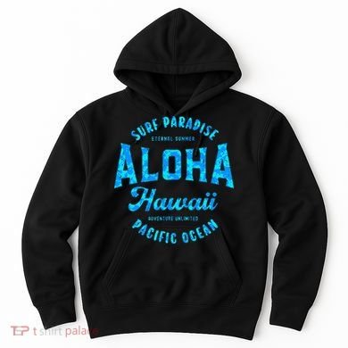 Hawaii Aloha Hawaiian Retro Throwback Souvenir Hoodie