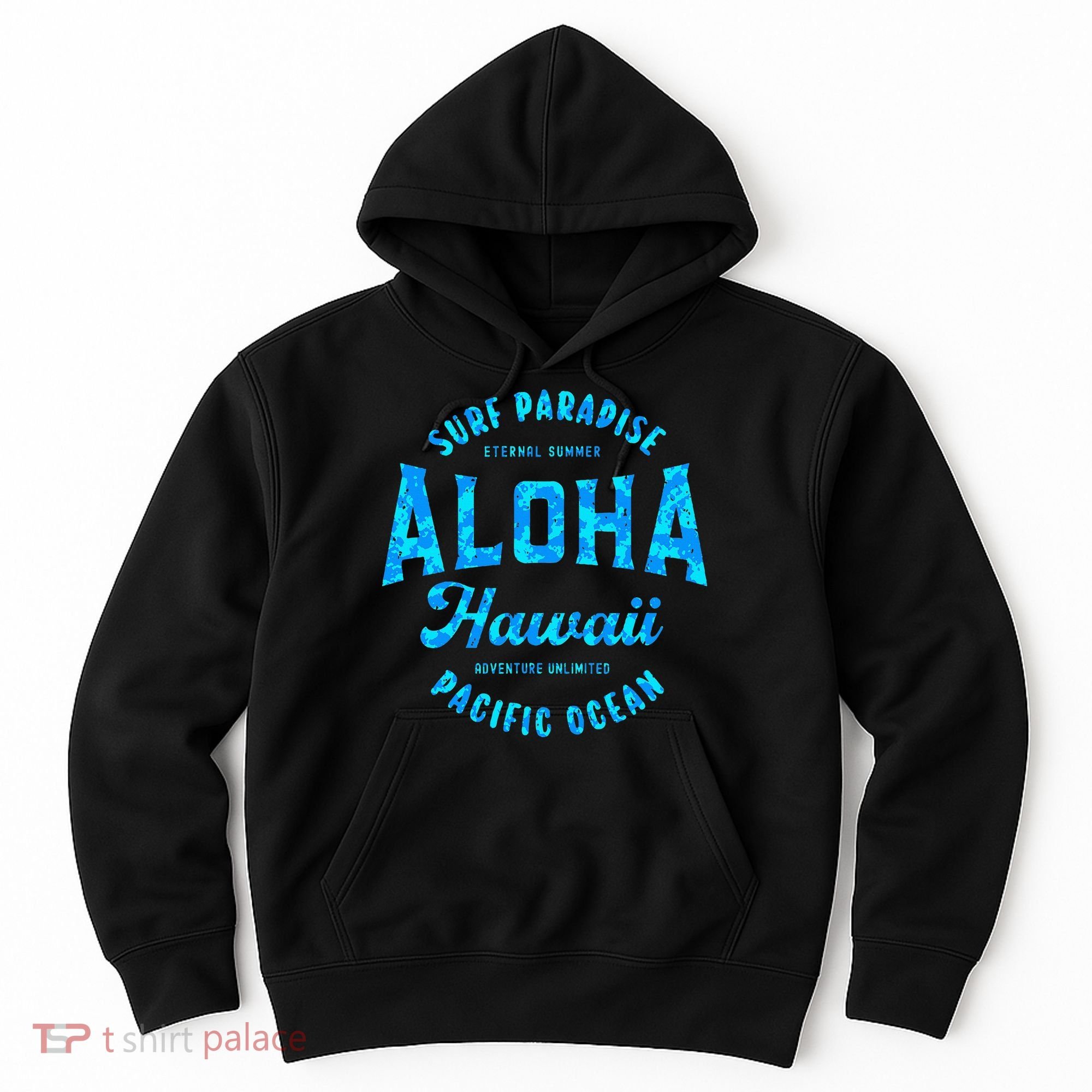 Hawaii Aloha Hawaiian Retro Throwback Souvenir Hoodie