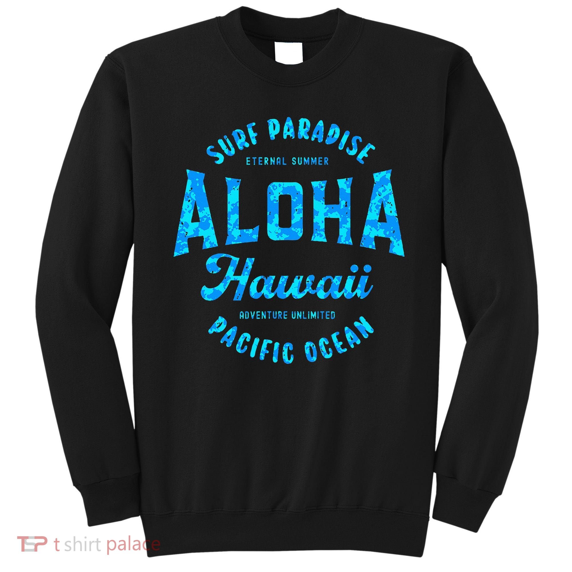Hawaii Aloha Hawaiian Retro Throwback Souvenir Sweatshirt