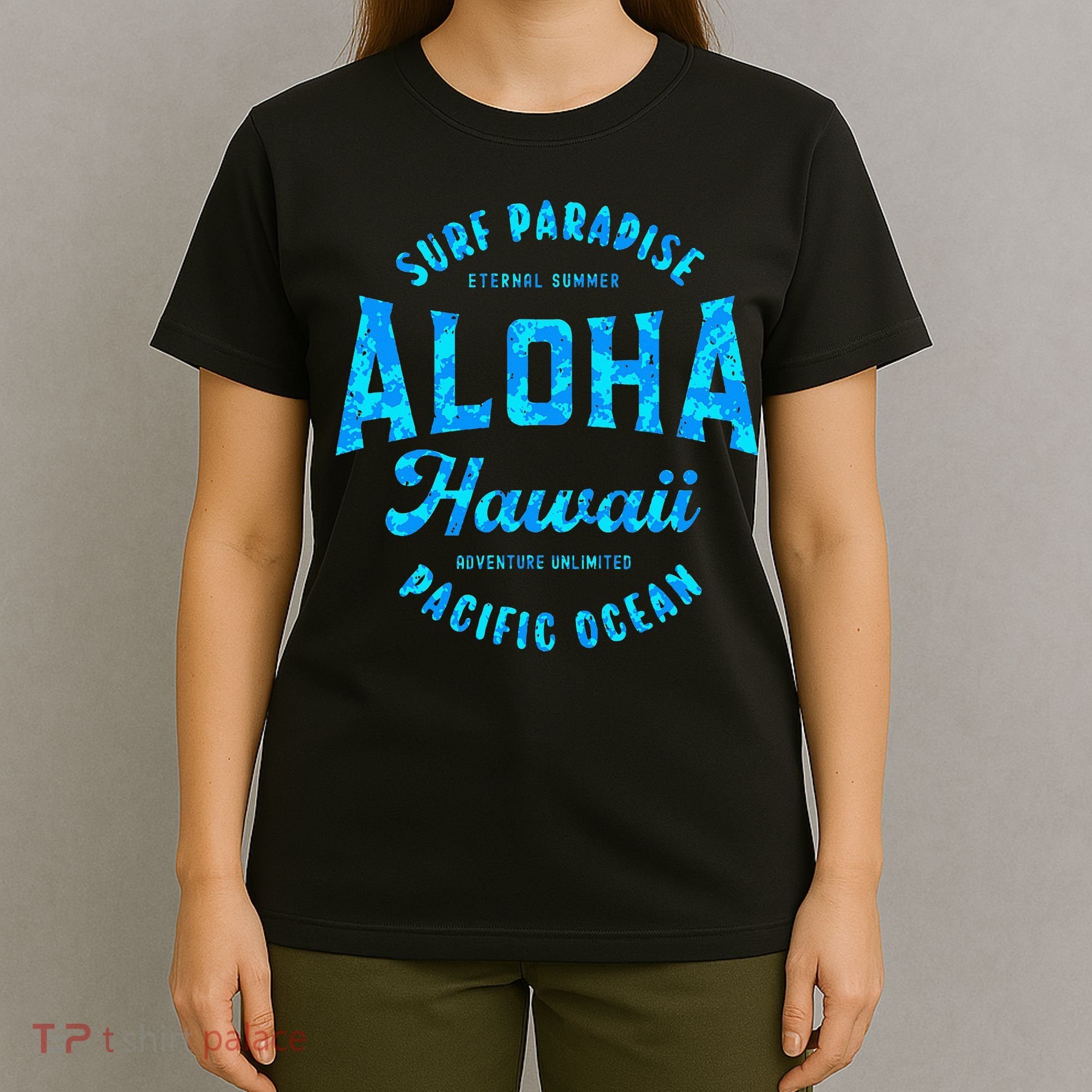 Hawaii Aloha Hawaiian Retro Throwback Souvenir T-Shirt