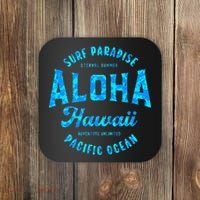 Hawaii Aloha Hawaiian Retro Throwback Souvenir Coaster thumb 0
