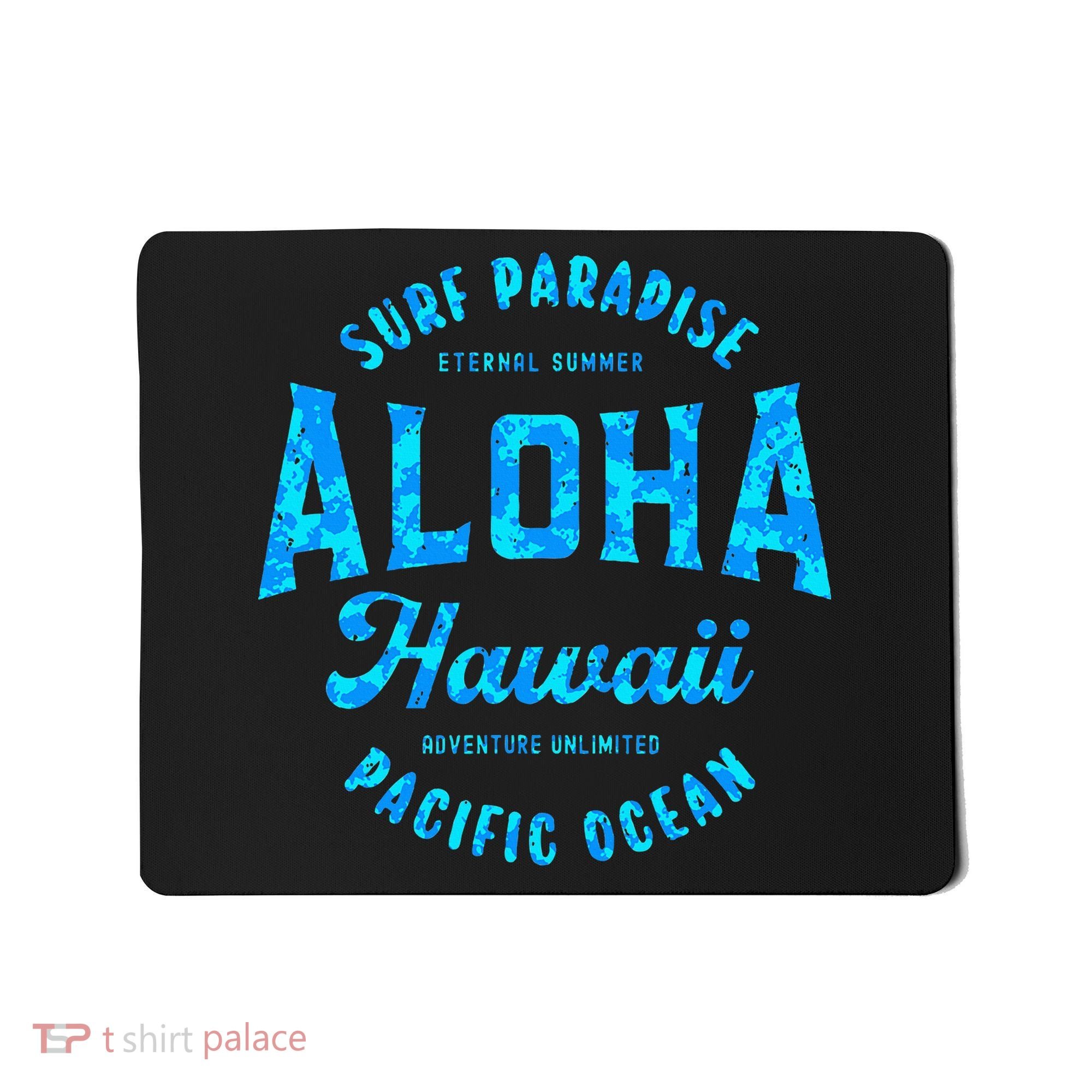 Hawaii Aloha Hawaiian Retro Throwback Souvenir Mousepad