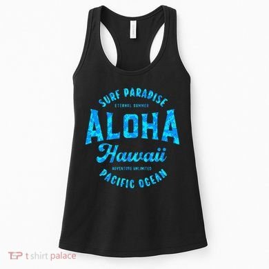 Hawaii Aloha Hawaiian Retro Throwback Souvenir Women's Tank Top