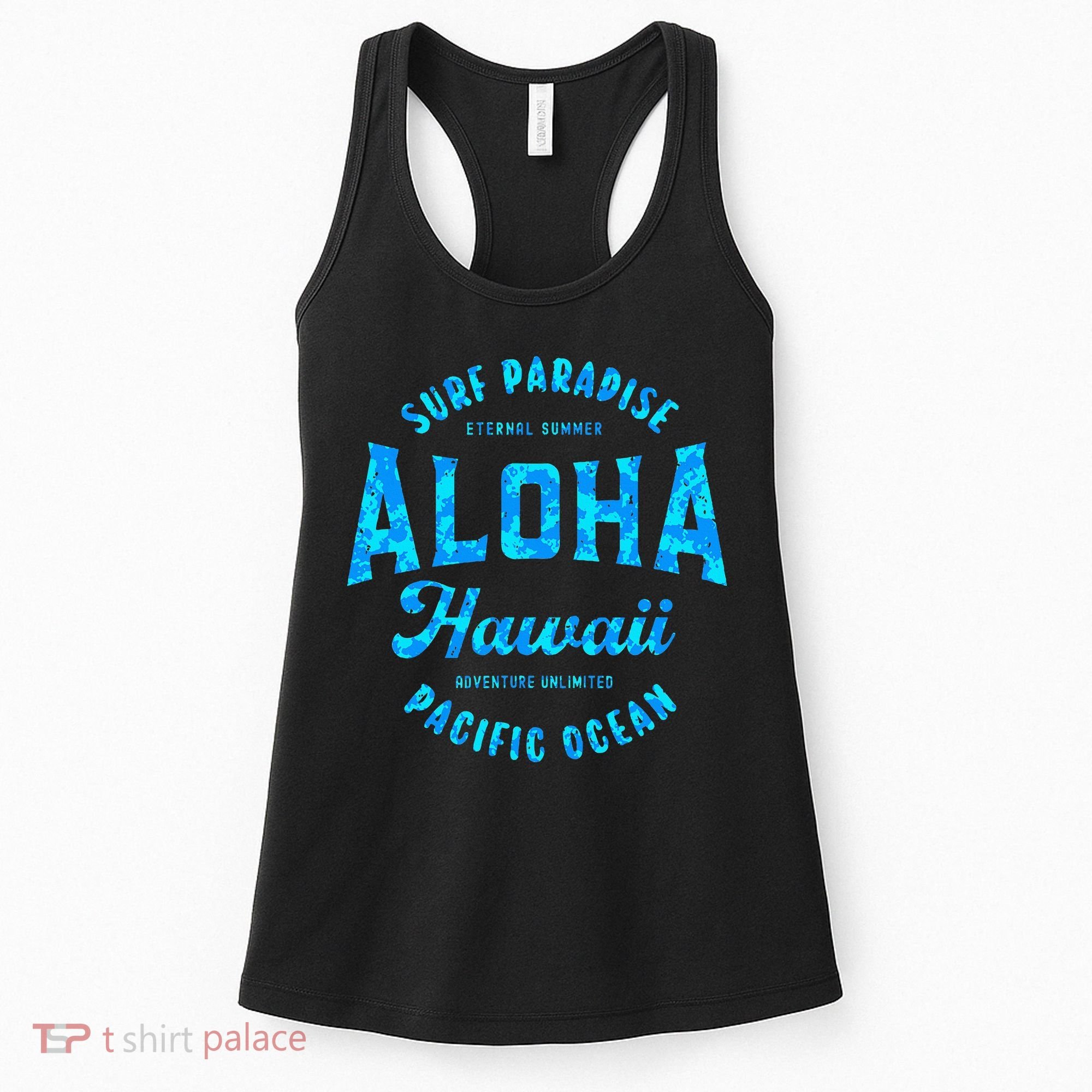 Hawaii Aloha Hawaiian Retro Throwback Souvenir Women's Tank Top