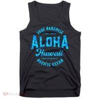 Hawaii Aloha Hawaiian Retro Throwback Souvenir Tank Top thumb 0