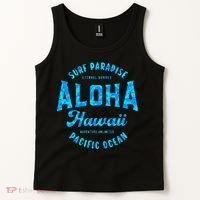 Hawaii Aloha Hawaiian Retro Throwback Souvenir Tank Top thumb 2